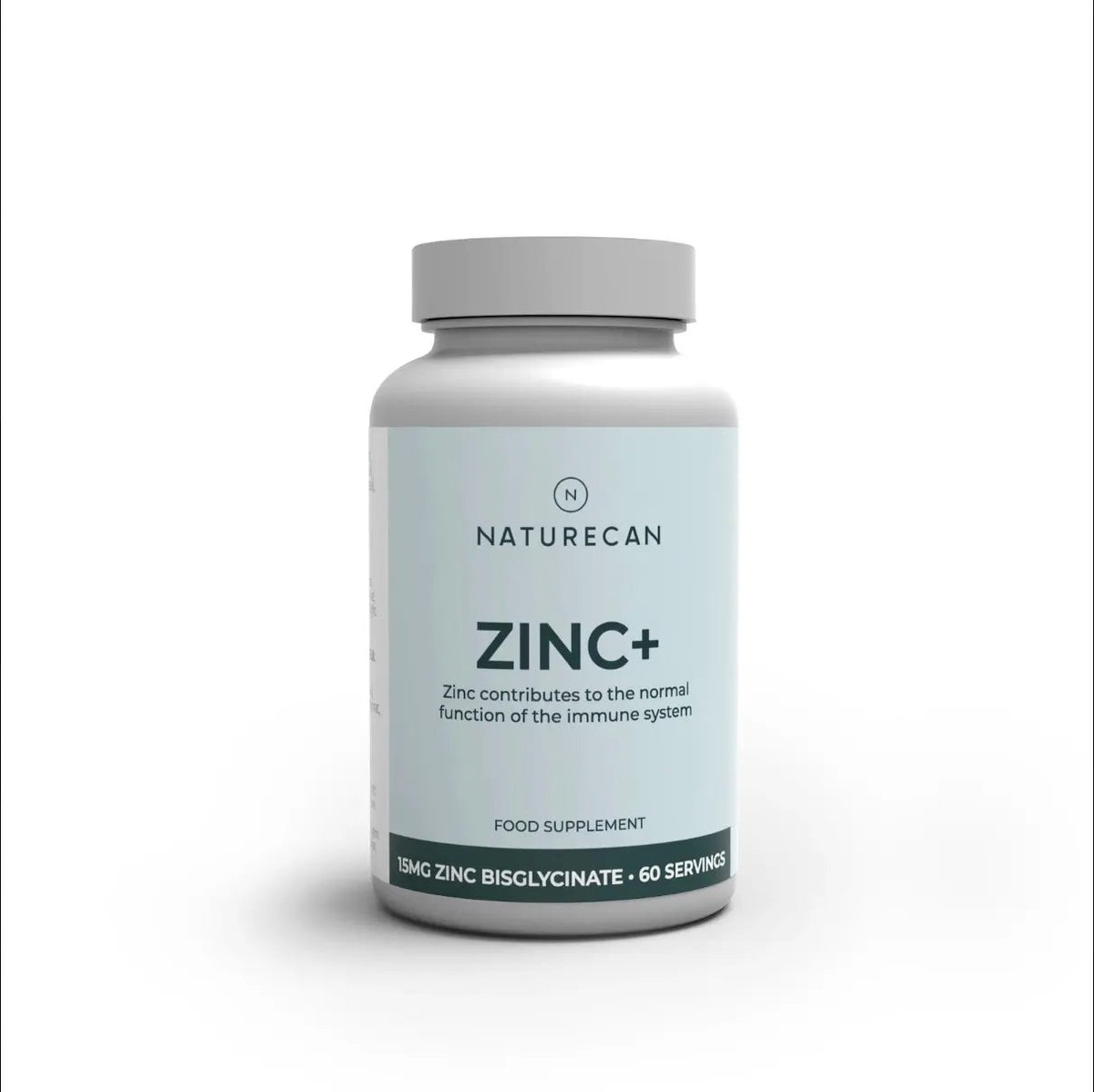 Naturecan - Zinc Complex - 15 mg Zinkbisglycinaat - Met Boor, Vitamine B6 & Koper - 60 Vegan Capsules