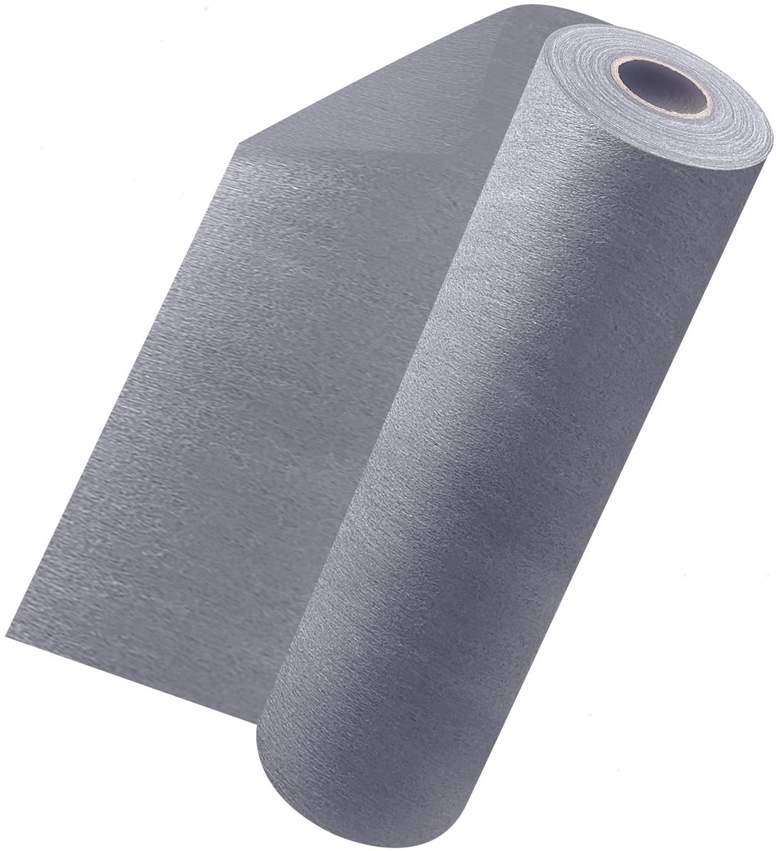 Tafelloper, in grijs (30 cm x 25 m), tafelloper, tafeldecoratie, tafeldecoratie voor verjaardagen en bruiloften, doop, communie of communie