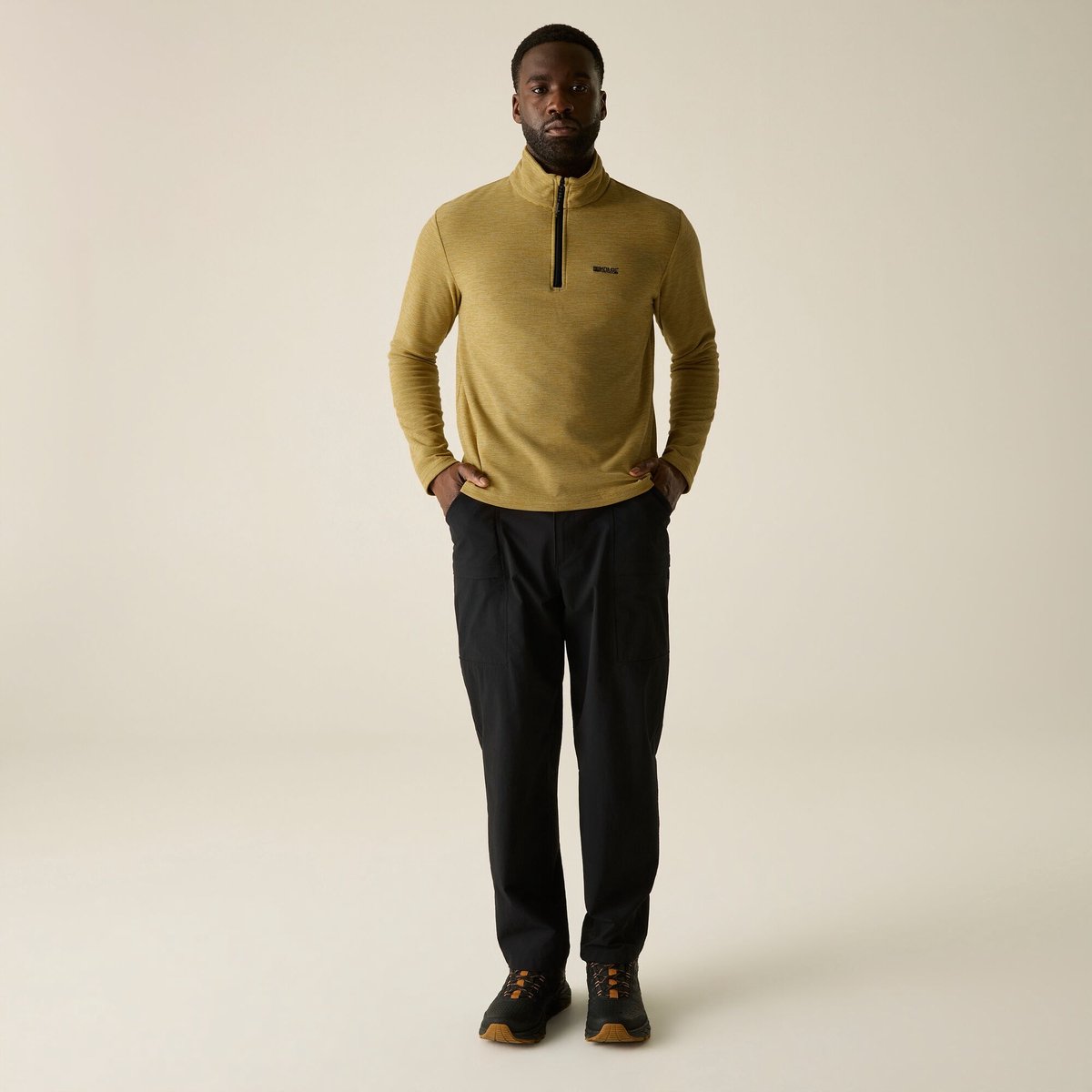 Thompson Marl Fleece Jas Bruin