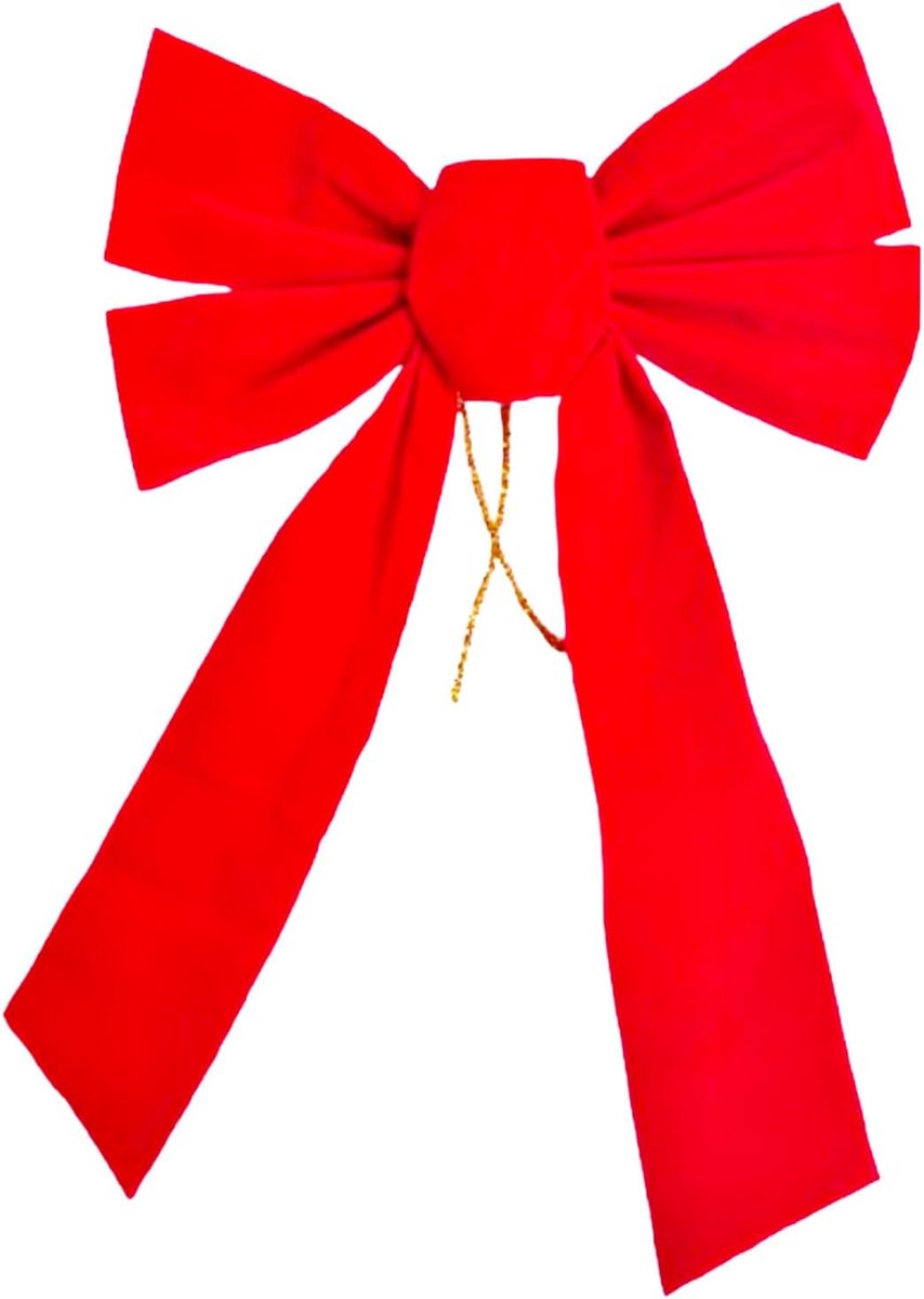 fluwelen strik - 33 x 23 cm grote kerstdecoratielint voor kransen, deuren, cadeaus en bruiloften (geen montage) - krasvrije stof, feestelijke decoratie voor thuis en feest (1 stuk)