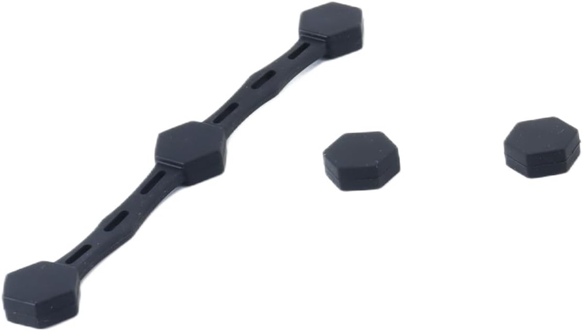 2 sets siliconen magnetische gespen heteluchtfriteuse bakpapier inzetstukken houders hittebestendig voor ijzeren mand keukenaccessoires zwart