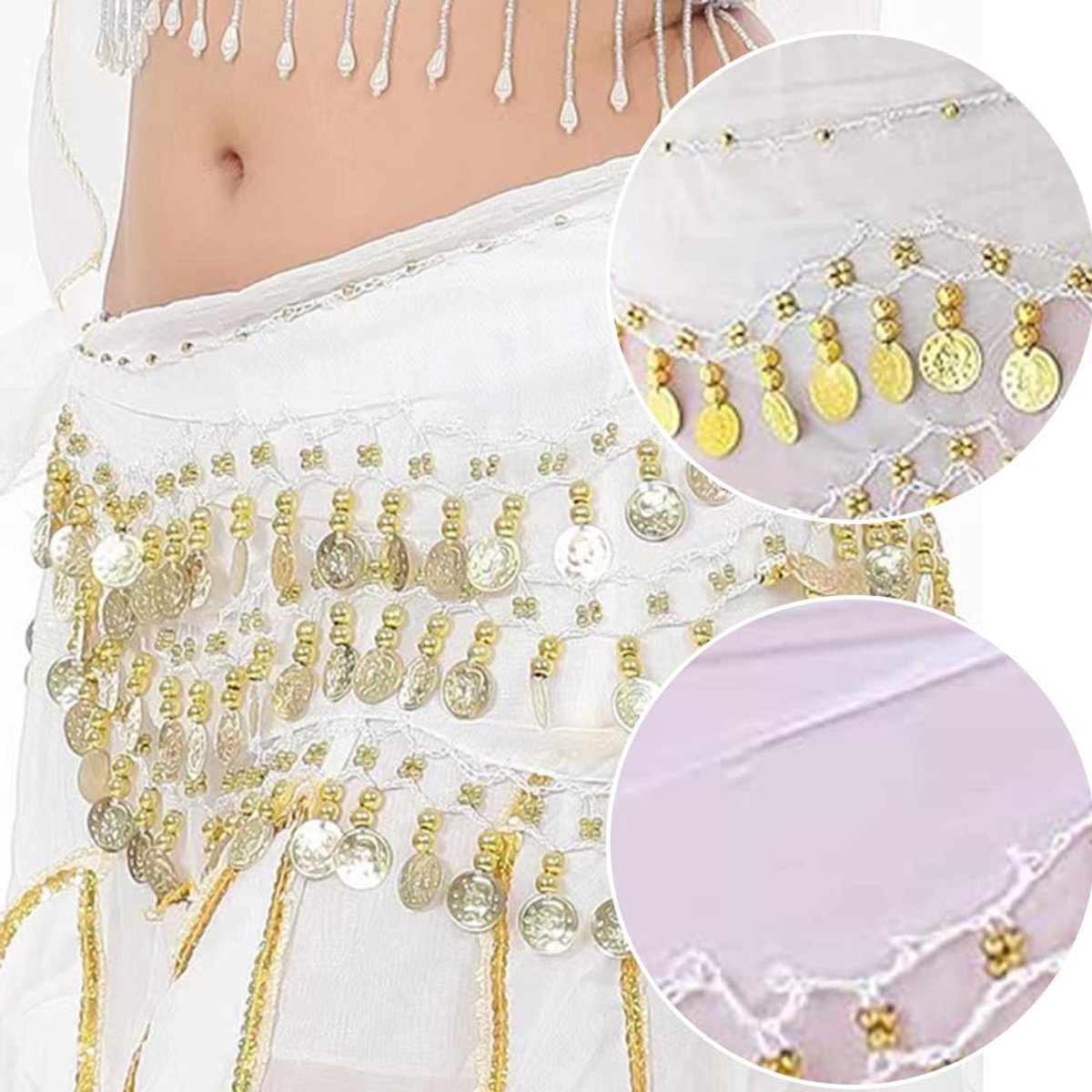 heupdoek, buikdanskostuum voor dames, dansdoek met munten voor buikdans, buikdansriem, zwart, buikdans, heupdoek, voor meisjes, vrouw voor optredens, kostuum, buikdans, yogacursus