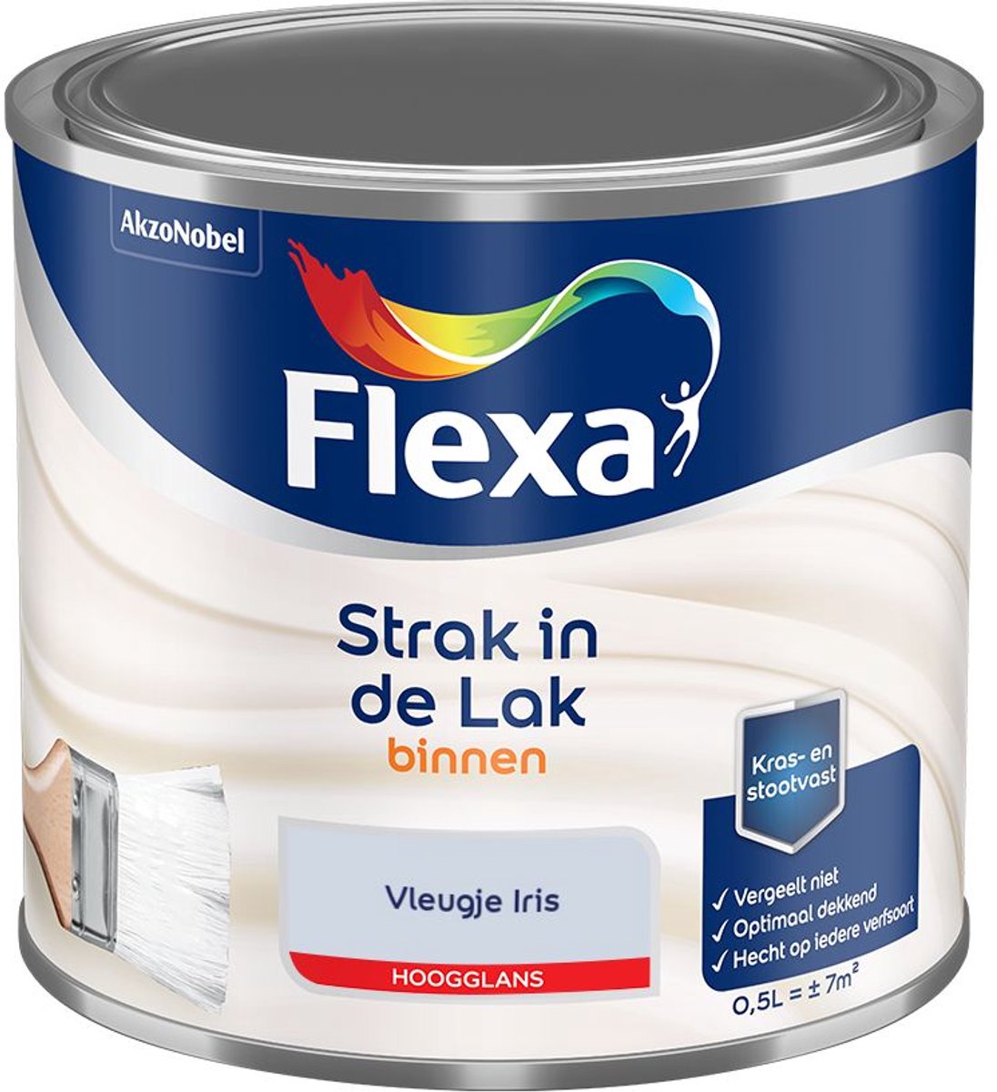 Flexa - Strak In De Lak Binnenlak Hoogglans - Vleugje Iris - Mengverf - 500 Ml