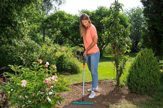 combisystem kleine hark: Tuinhark voor grondwerkzaamheden als schoonmaken, opruwen en egaliseren, c, 10 tanden, voor combisystem stelen, aanbevolen lengte 130 cm, 3185-20, standaard [Energieklasse A] — afbeelding 3