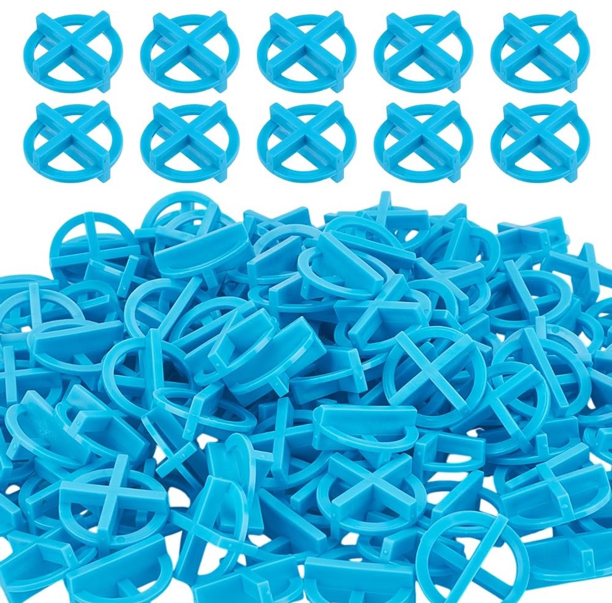 Dailygoods- Tegelafstandhouders 500 Stuks - Afneembare Hoekverdelers - Clips voor Nivelleren - Lichtgewicht Kunststof - Perfecte Resultaten - Tegels