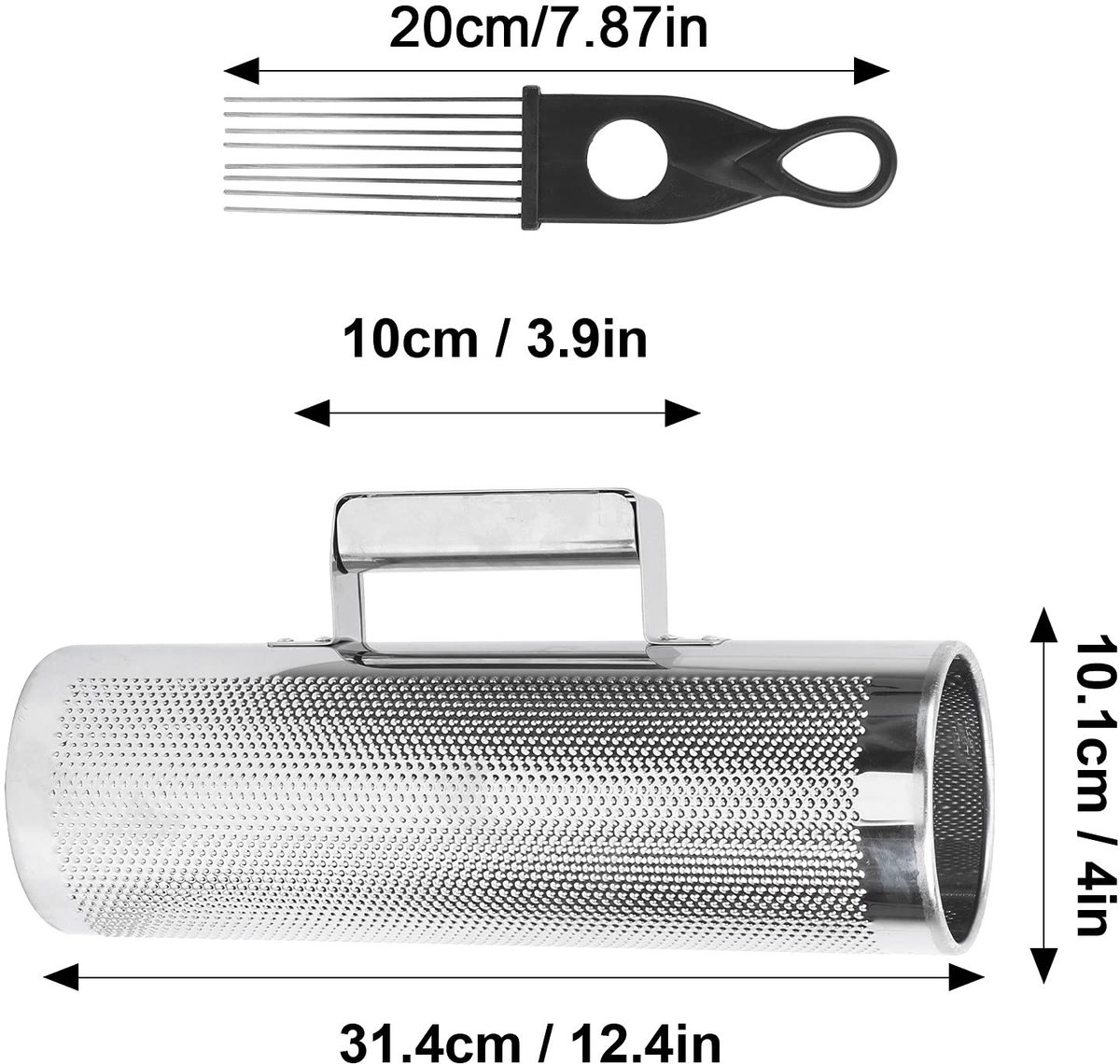 Dailygoods- Guiro Muziekinstrument - Aluminium - 4x12 inch - Robuust - Hoogwaardige Afwerking - Geschikt voor Live Performance - Percussieinstrument