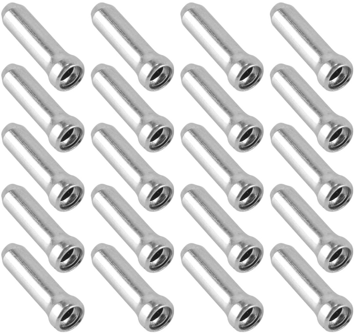Dailygoods - Aluminium Fietsremkabeldoppen Set van 20