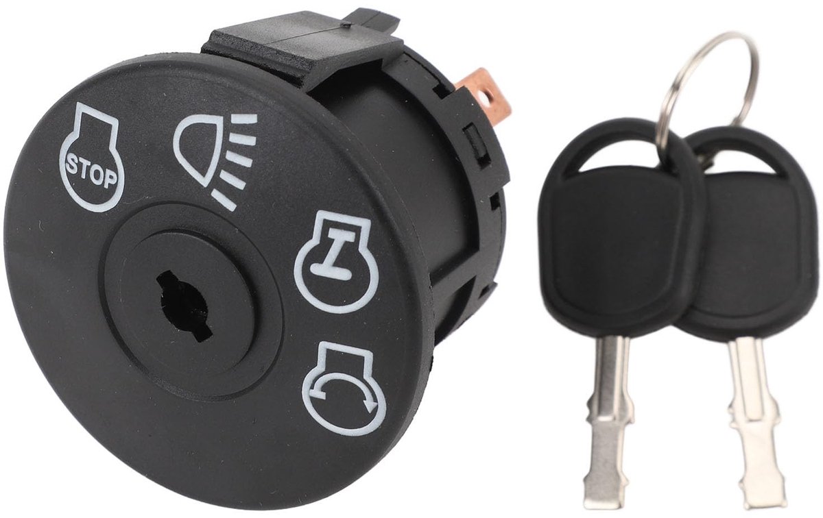 Dailygoods - Contactschakelaar - Startschakelaar - Perfecte pasvorm - 6 x 6 x 6 cm - Vervangende onderdeelnummers - Geschikt voor maaiertractor