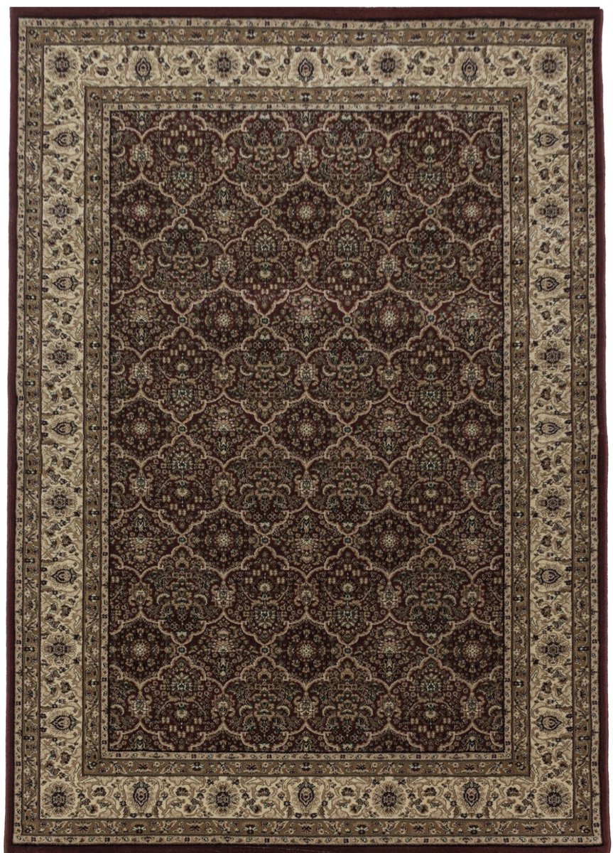 Teheran – Klassiek Vloerkleed – Rood/Beige