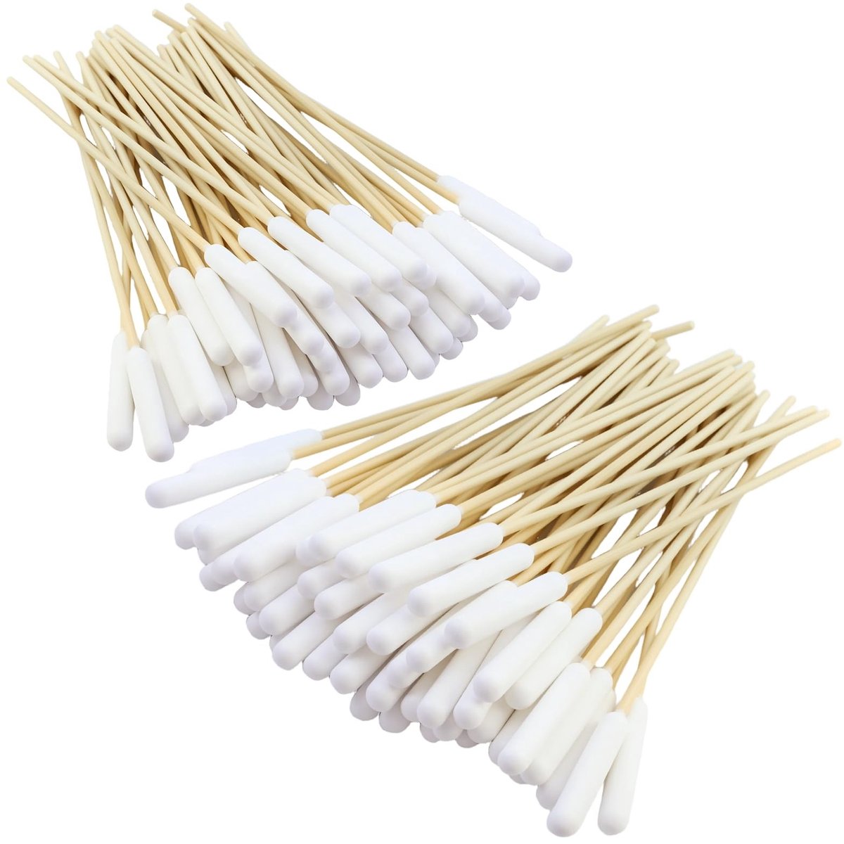 Dailygoods- Wattenstaafjes 15 cm - Oorreiniging Honden/Katten - 200 Stuks - Houten/Katoenen - Extra Lange Punt - Veilig en Praktisch - Oorstaafjes