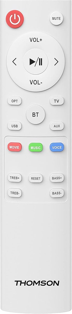 Soundbar Speaker - Home Audio - Films en Muziek - 200W Krachtig Geluid - 85.5 cm - Wit Hout — afbeelding 3