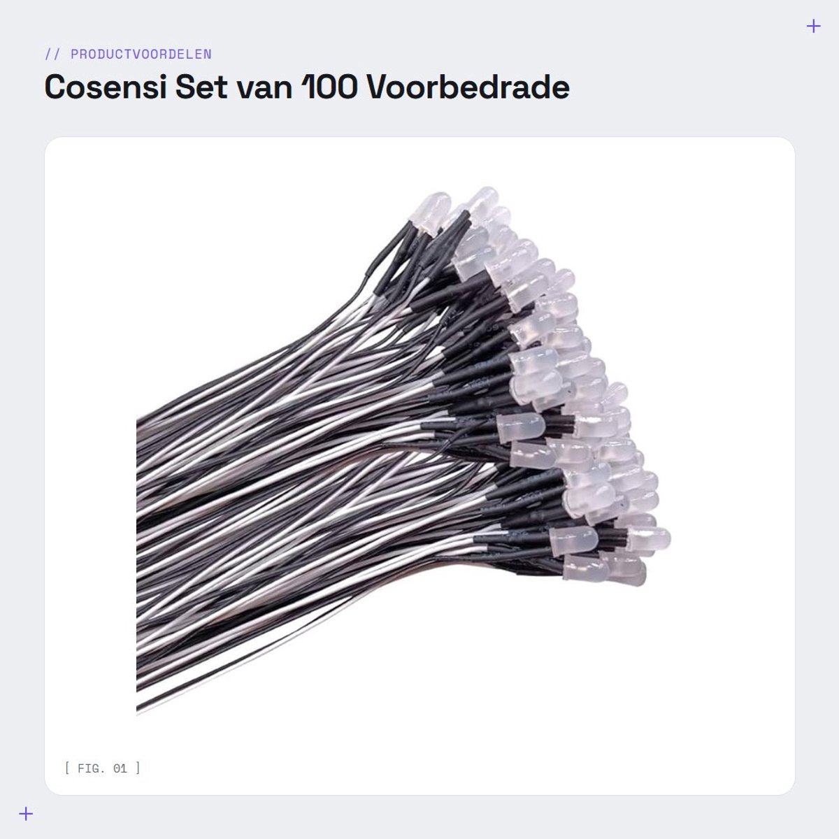 Dailygoods- LED Diodes 100 Stuks - Voorbedraad 5mm - Diffuus Gekleurde Lens - 12V - Draadlengte 20cm - Levensduur 50.000 uur - LED Lampjes