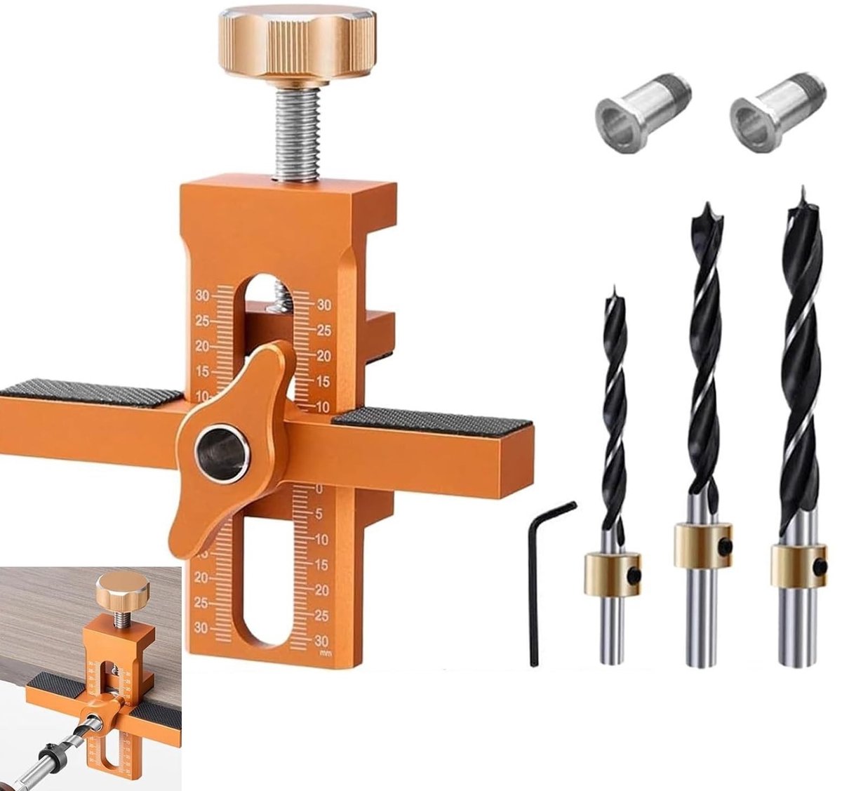 Dailygoods- Kastdeur Installatieprogramma - 2-in-1 Montagehulpset - Aluminiumlegering - Verstelbare Positioneerder - Geschikt voor Frameloze Kasten - Eenvoudige Opslag - Deuren