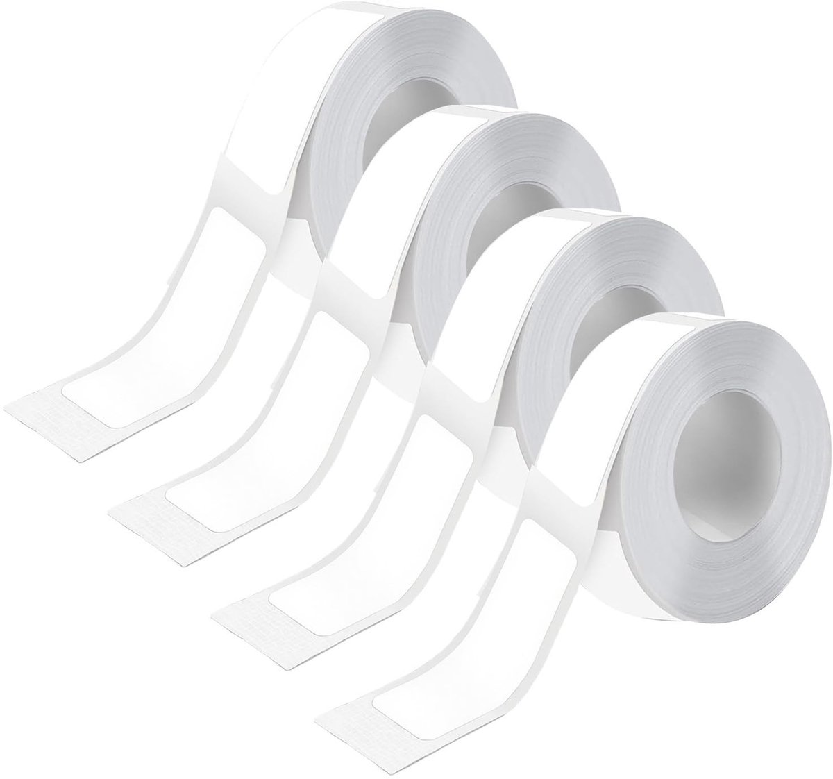 Dailygoods - 4 Stuks Zelfklevende Etiketten 12 x 40 mm - Voor Labelprinters