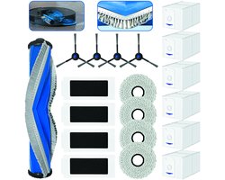 19-delige accessoire set - Voor Ecovacs Deebot T30 Omni/T30 Pro Omni robotstofzuiger - Inclusief 1 hoofdborstel, 4 filterpatronen, 4 zijborstels, 4 reinigingsdoeken, 6 stofzakken (2,5L), microvezeldoek en reserveonderdelen