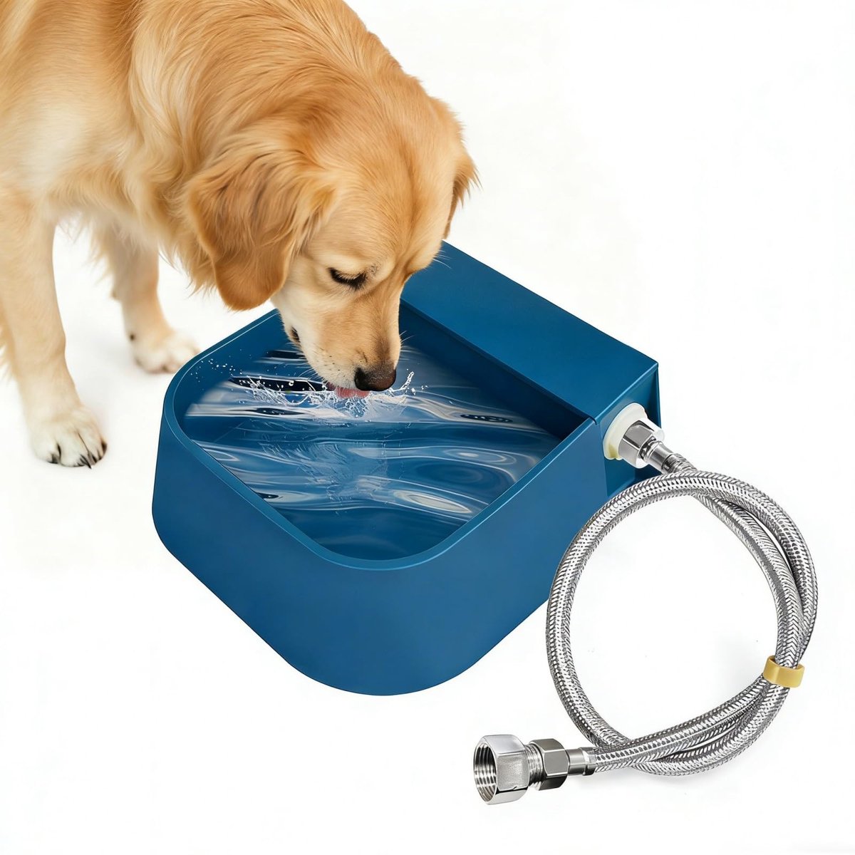 Drinkbak 2L, Automatische Drinkbak voor Huisdieren met Vlotter, Geschikt voor Binnen en Buiten, Geschikt voor Honden, Katten, Konijnen en Kippen