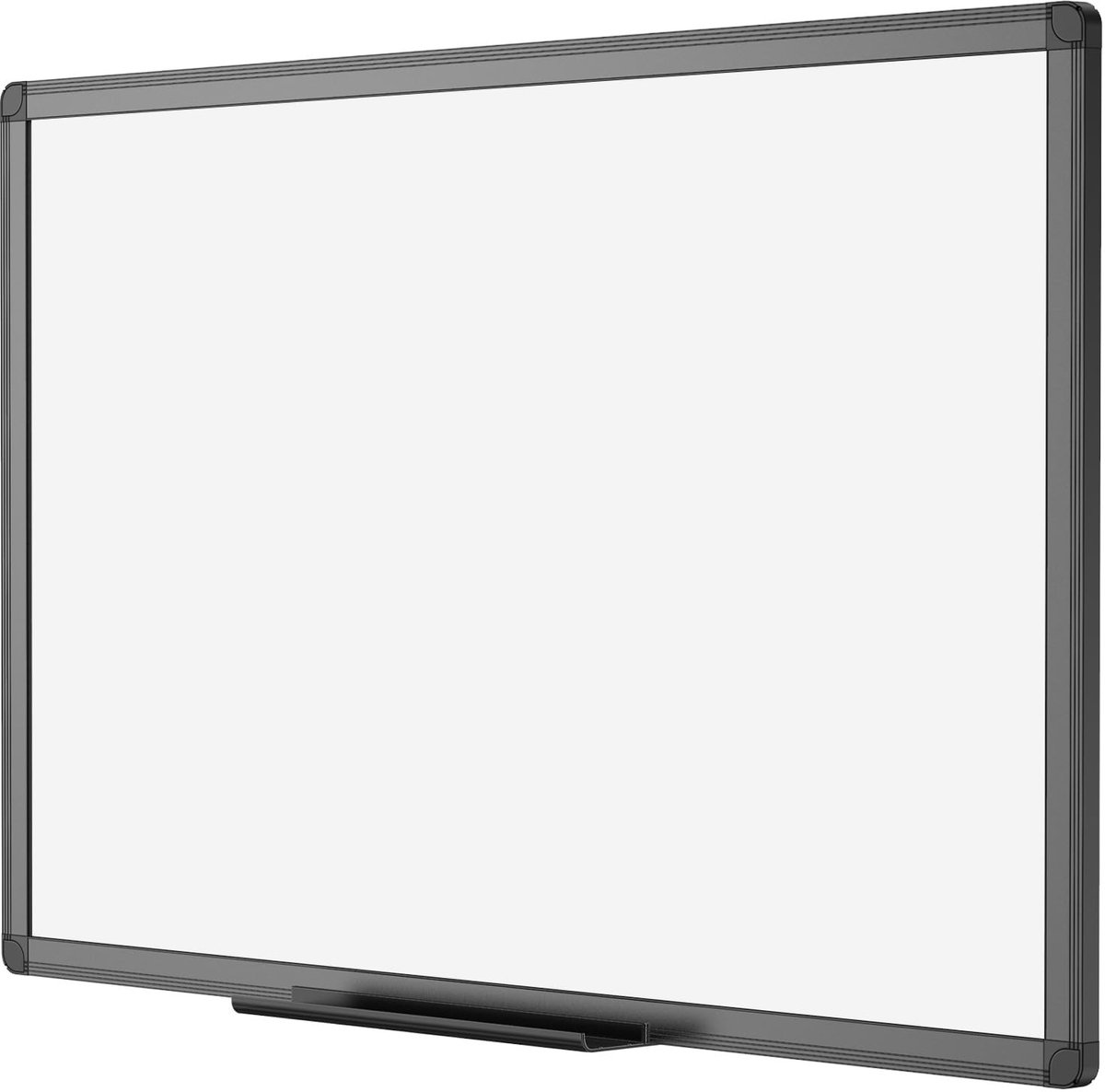 Dailygoods- Whiteboard 90 x 60 cm - Magnetisch - Droog afwisbaar - Aluminium frame - Penhouder - Hoogwaardige kwaliteit - Magnetisch Bord