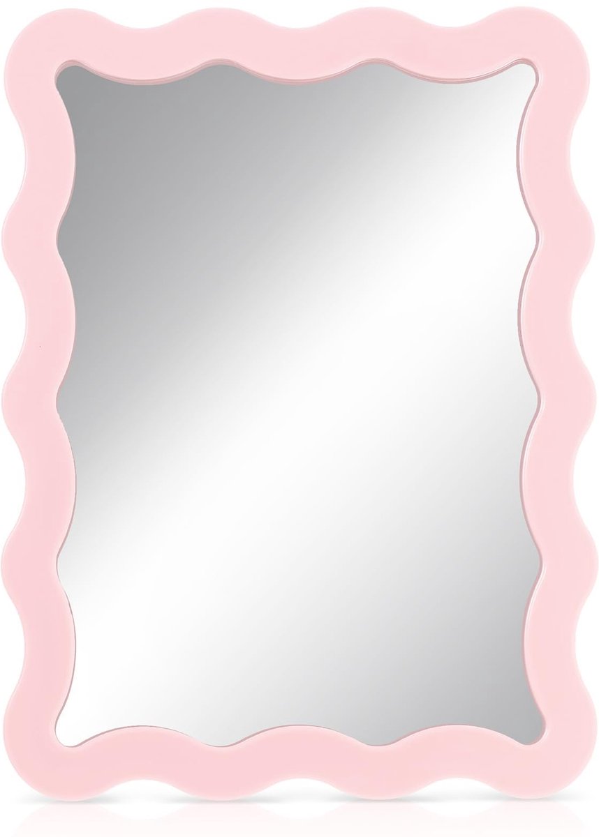 Spiegel, Magnetische Spiegel, Zelfklevende Spiegel, 5 x 7 inch Geschulpte Magnetische Kastspiegel, Kleine Glazen Make-up Spiegel voor Kast, Kantoor Kast Decoraties