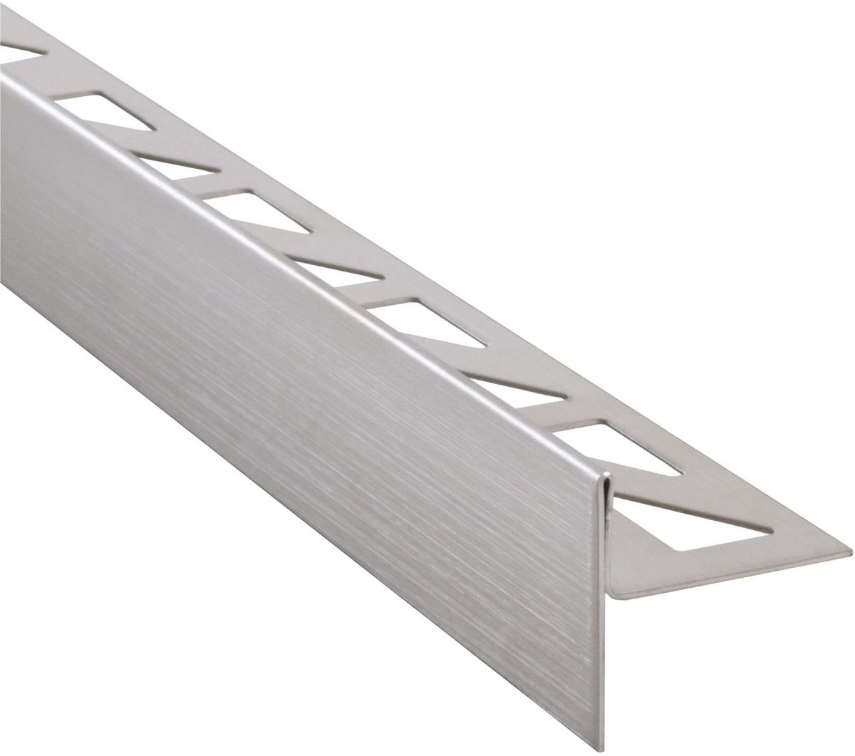 Dailygoods- Afschotwig 200 cm - Afschotprofiel 12,5 mm - Tegelprofiel - RVS - Wigvorm - Corrosiebestendig - Doucheprofiel