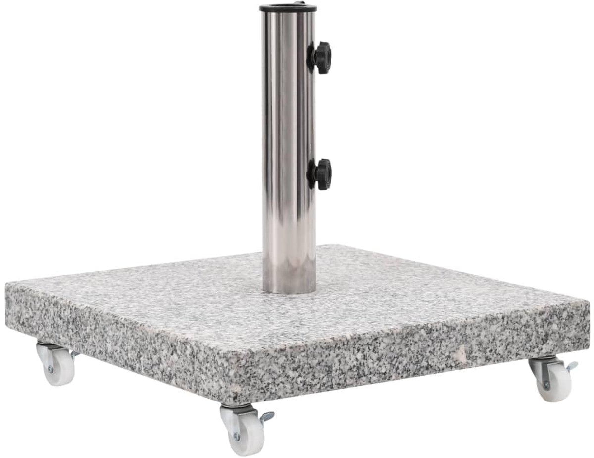 Parasolvoet Parasolstandaard Parasolbasis Parasolhouder Standaard Parasol Parasolvoeten Parasols Parasolstandaards Vierkant 30 kg Graniet Zwart