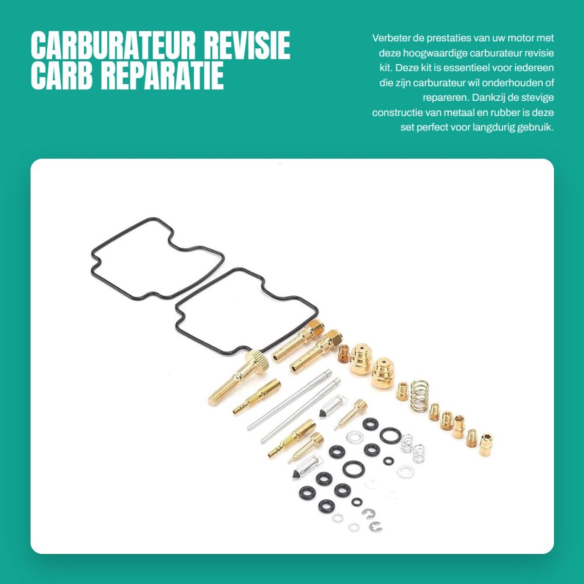 Dailygoods- Carburateur Reparatie Set - Afdichtingen - Motor Carburateur Onderhoudsset - Geschikt voor Raptor 660 YFM660R - Duurzaam Materiaal - Corrosiebestendig - Carburateurreparatieset