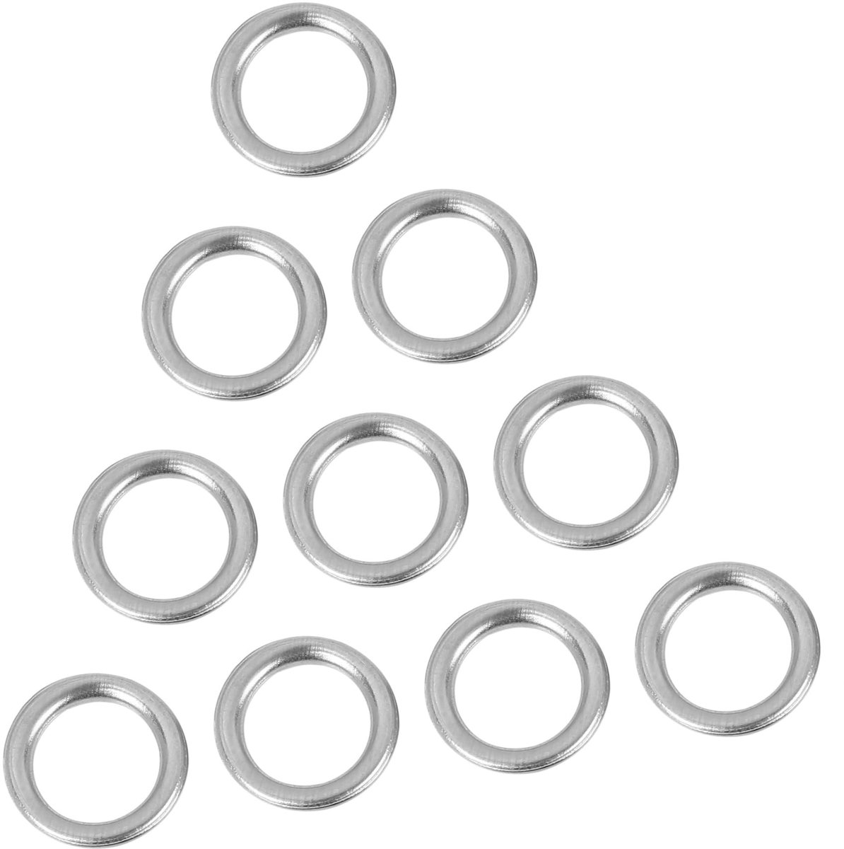 Dailygoods- Olieafvoer Afdichtingen - 10 Stuks - Aluminiumlegering - Binnendiameter 12 mm - Buitendiameter 17 mm - Luchtdichte Verzegeling