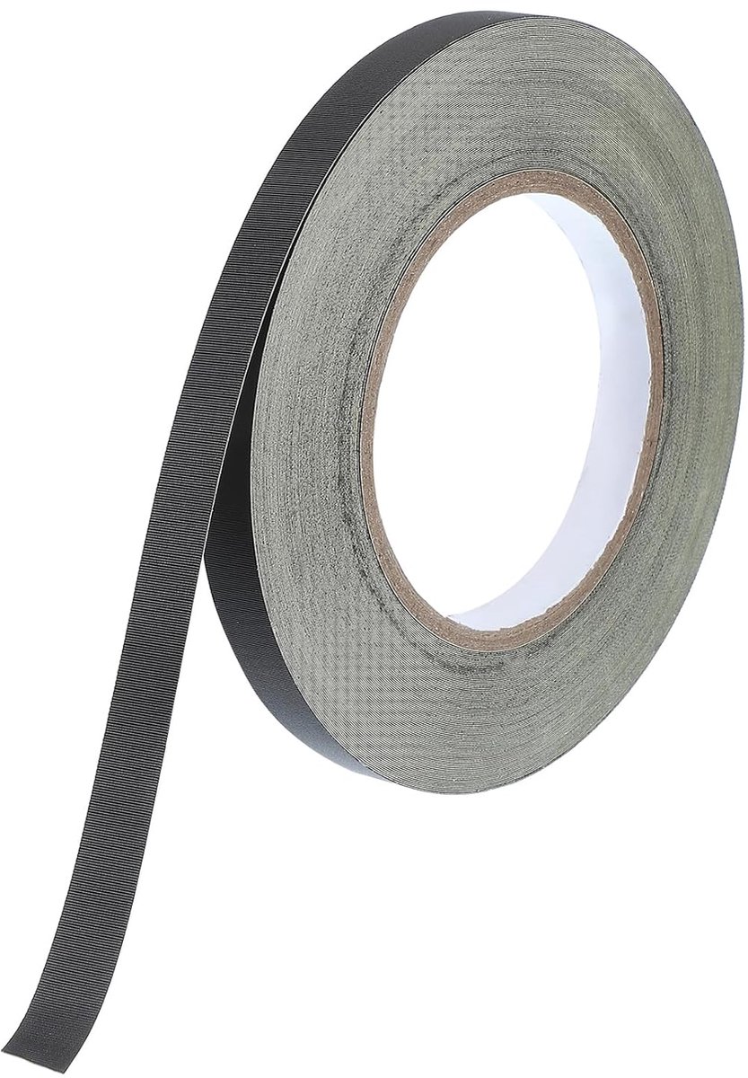 Acetaatweefseltape, 12 mm x 30 meter, zwart isolatieweefsel, plakband voor laptop, elektriciteit, auto, gitaarreparatie, kabelboom