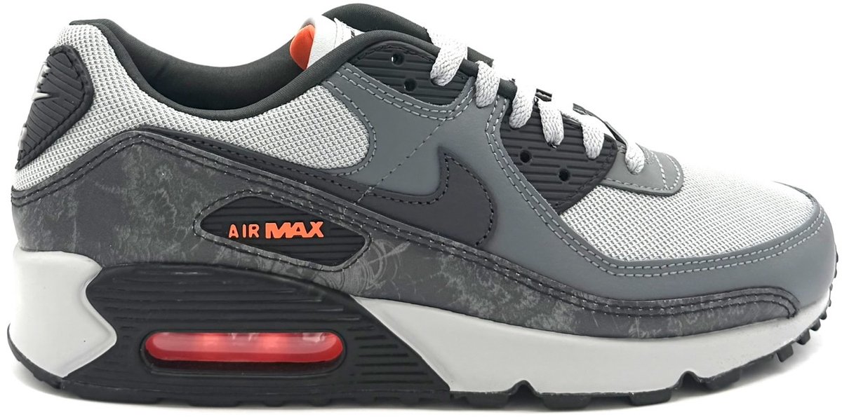 Nike Air Max 90 Premium Hyper Crimson Sneakers Heren Grijs