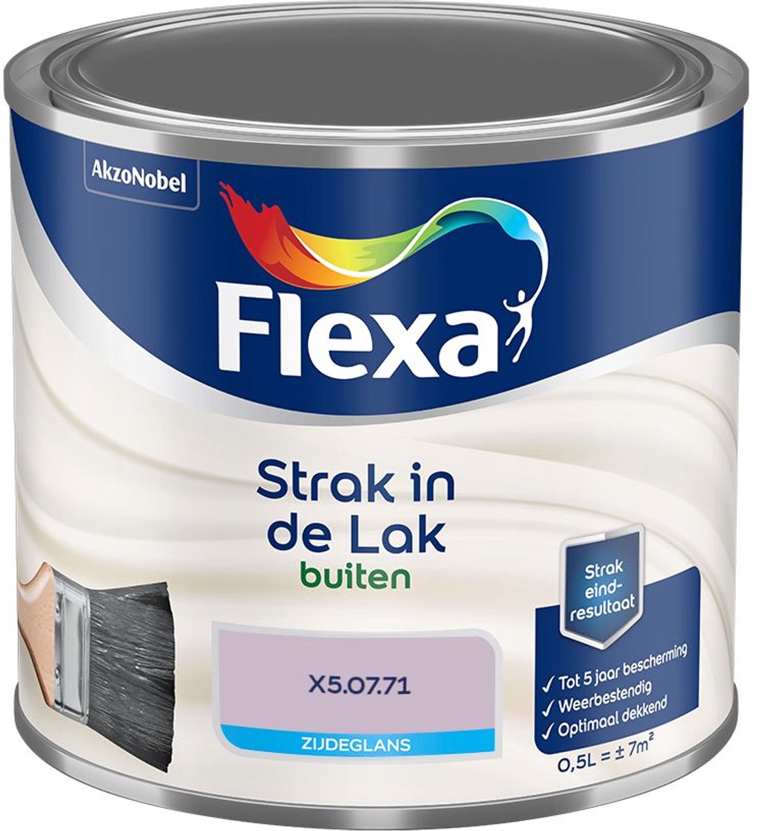 Flexa - Strak In De Lak Buitenlak Zijdeglans - X5.07.71 - Mengverf - 500 Ml