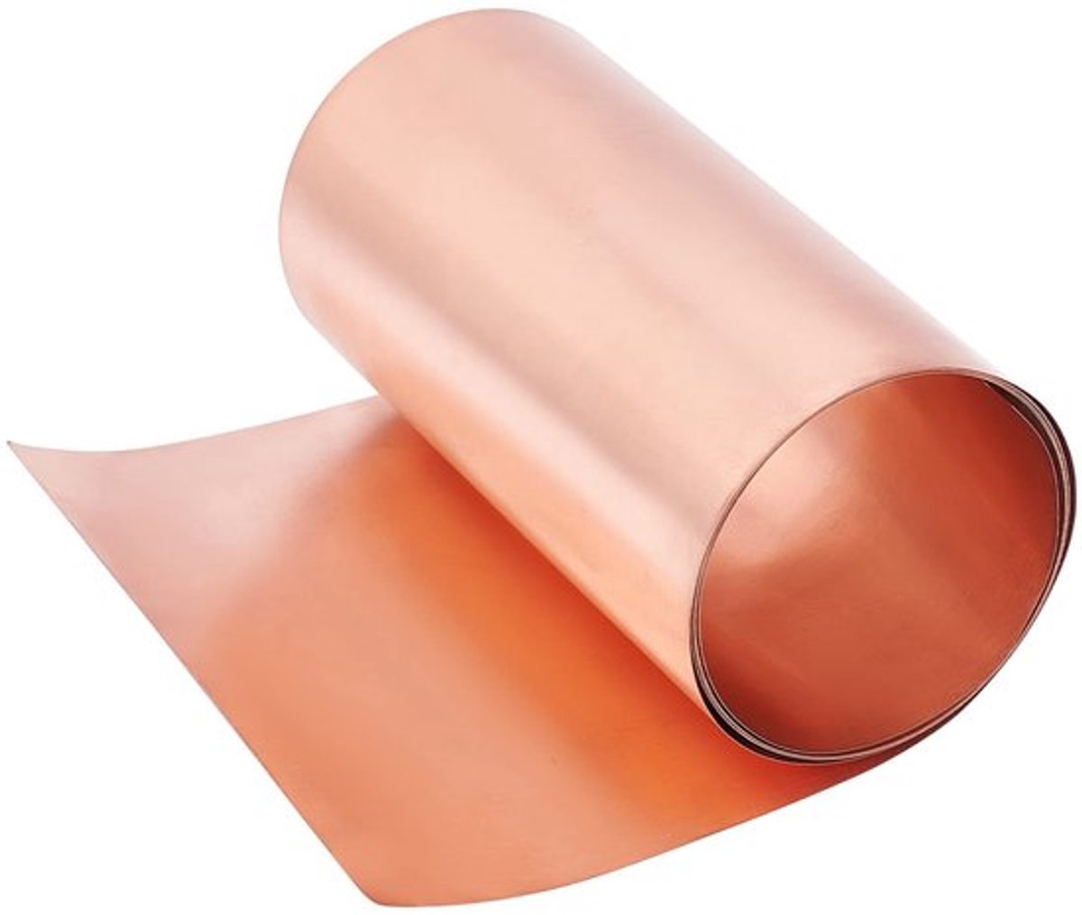 Dailygoods - Koperplaat-rol - Metaalfolie - Zeer zuiver koper - 1000