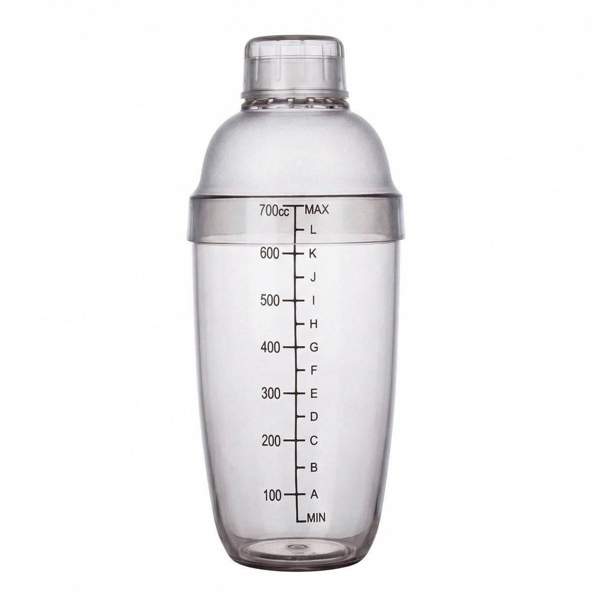 Dailygoods- Cocktail Shaker 700CC - Professionele Hars - Antislip Deksel - Schaal en Zeef - Krasbestendig - Ideaal voor Bar/Thuis Gebruik