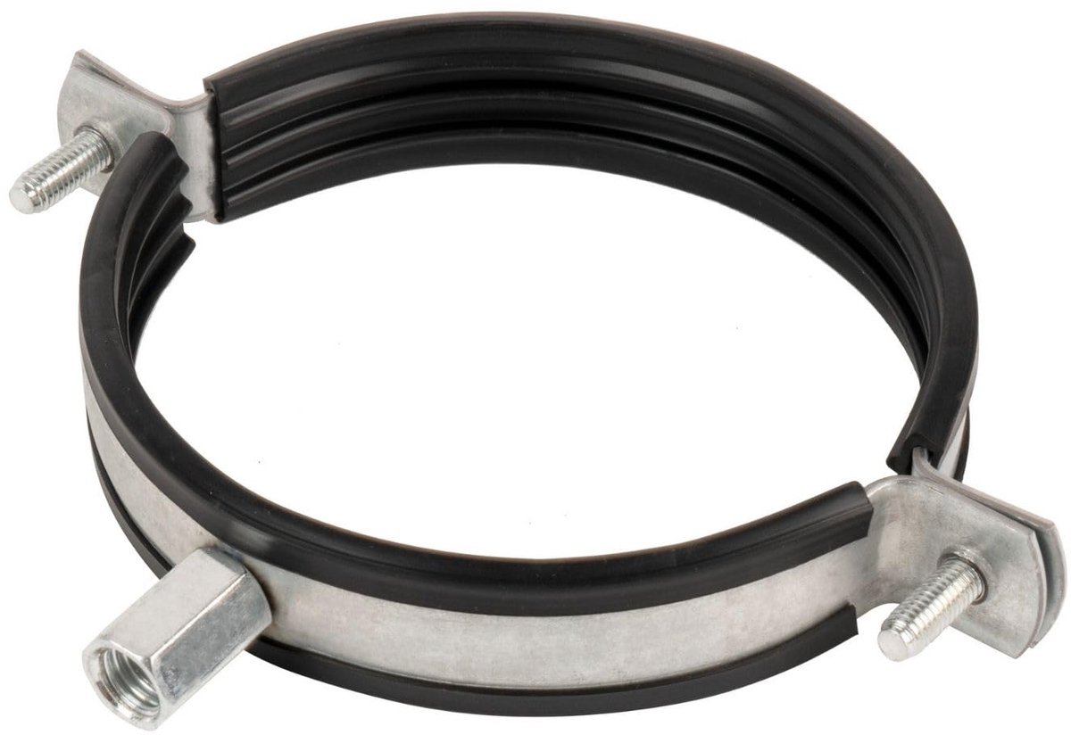 Slangklem 100 mm - met EPDM dempingsrubber - voor ventilatiebuis - stevig en temperatuurbestendig - ShopVlot