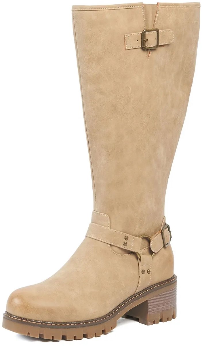 Bottes mollets larges 2XL - Apricot