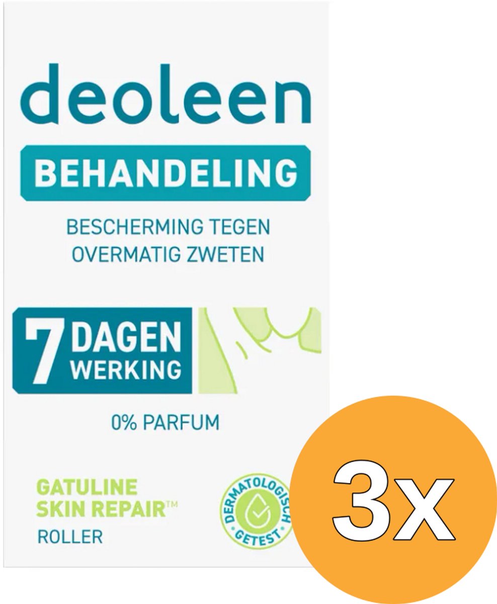 3x Deoleen Behandeling roller - 7 dagen werking (15 ml)