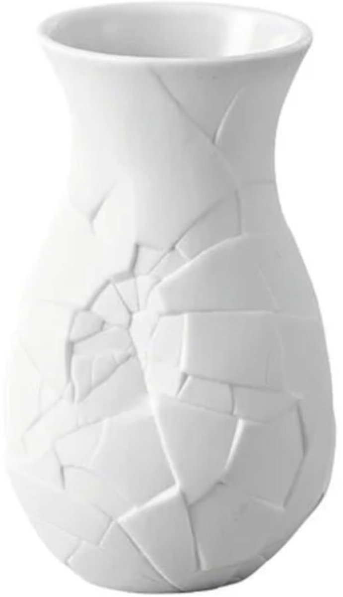 Vaas van Fasen 14255-100102-26010 Miniatuur Vaas Hoogte 10 cm Porselein Wit