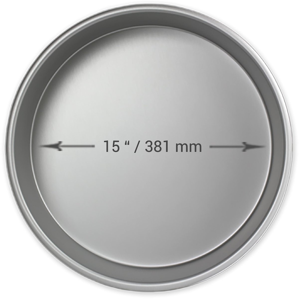 Ronde cakevorm, aluminium, 15 x 2 inch