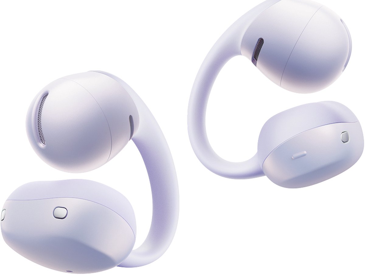 Shokz OpenDots Air Open-ear Clip-on Oortjes – Draadloze Oordopjes – Paars