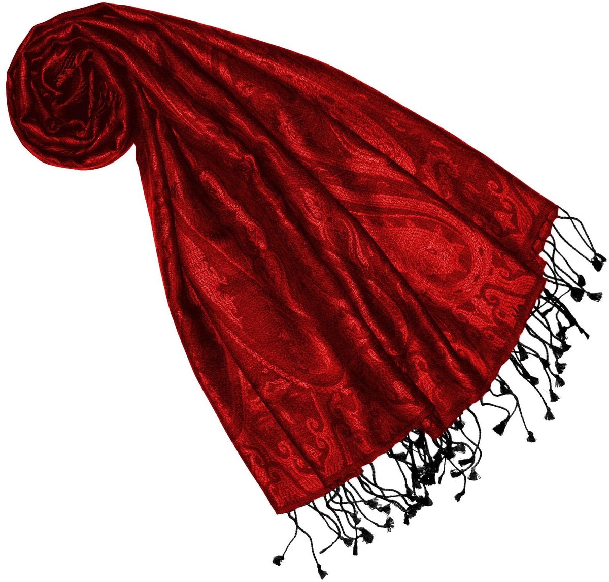 Cana Pashmina sjaal, jacquard geweven 100% zijde, pashmina, meerkleurig, 70 x 190 cm