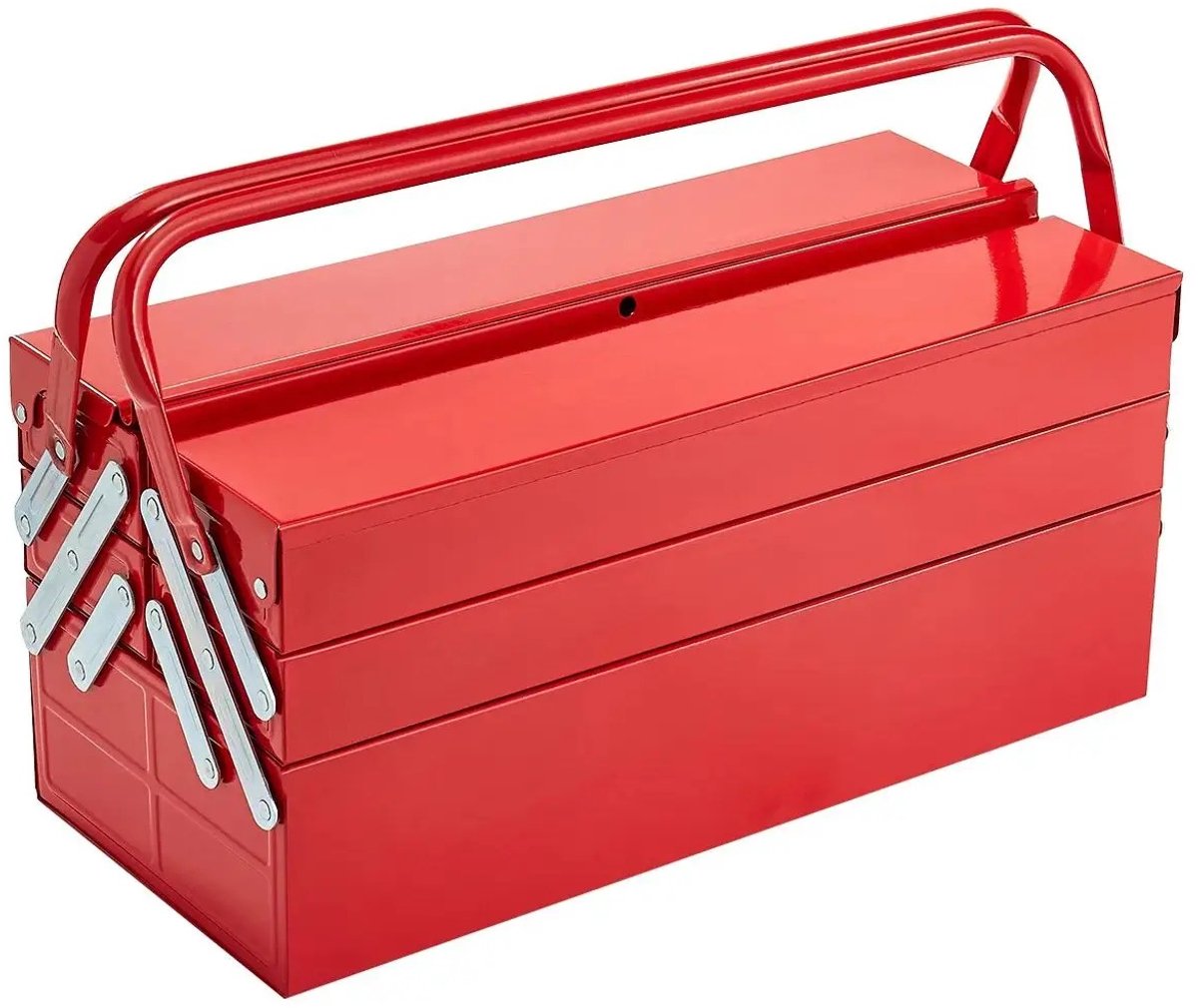 NordHaus Metalen Gereedschapskist - Gereedschapskoffer - Gereedschapsorganizer - Opvouwbaar 5-vaks Opbergsysteem - 18 inch