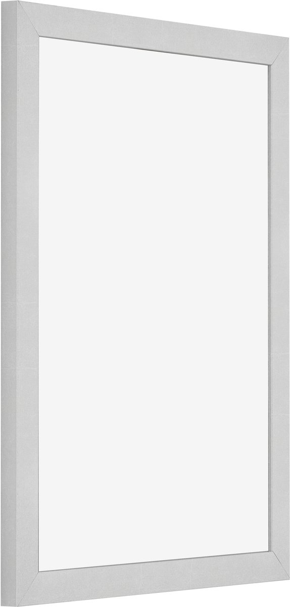 Fotolijst 46x61 cm - MDF - Zilver Glanzend Vintage - Benno
