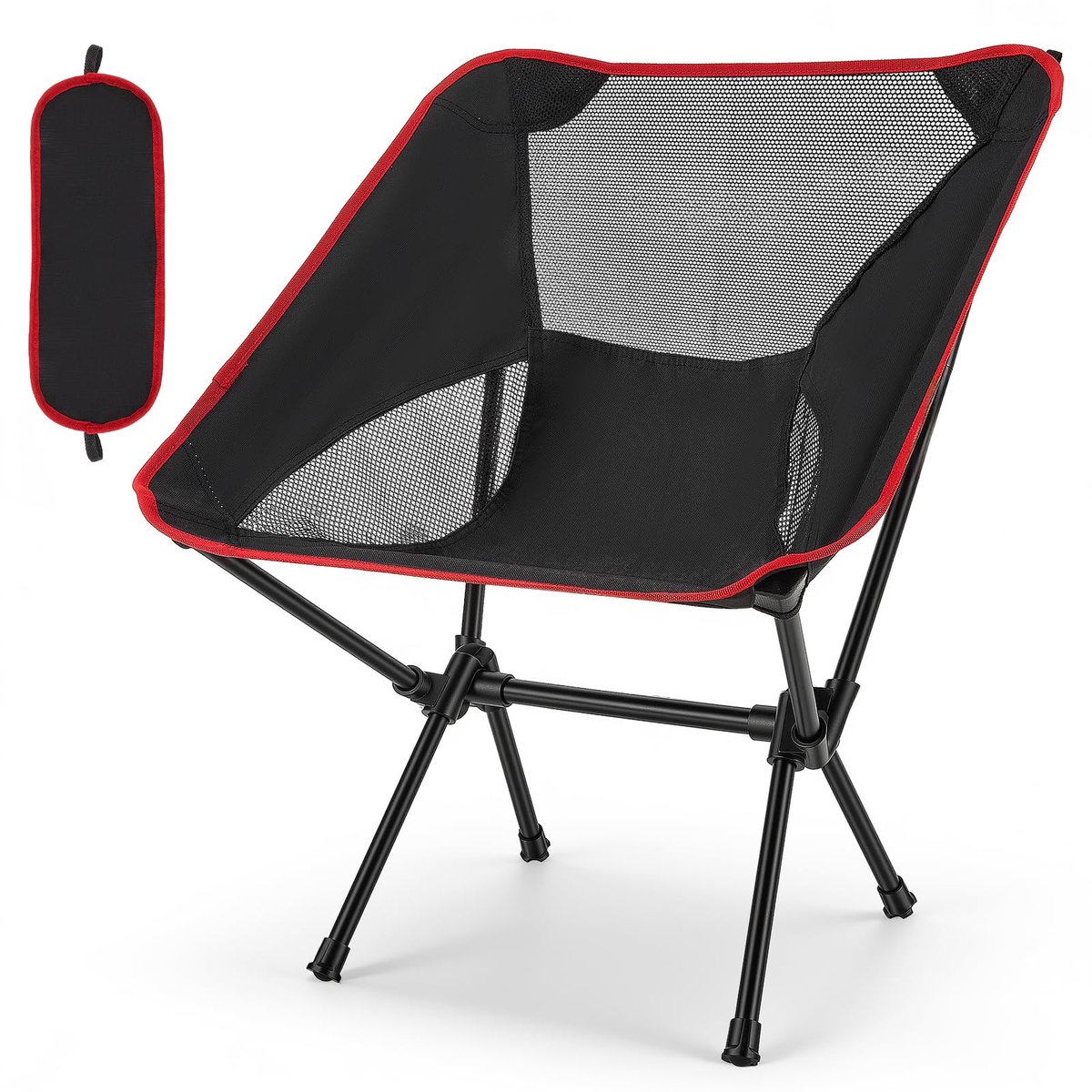 inklapbaar, licht, strandstoel, kleine visstoel, ultralichte strandstoel, campingstoel, klein verpakkingsformaat voor picknick, vissen, tuin, wandelen, sport, outdoor