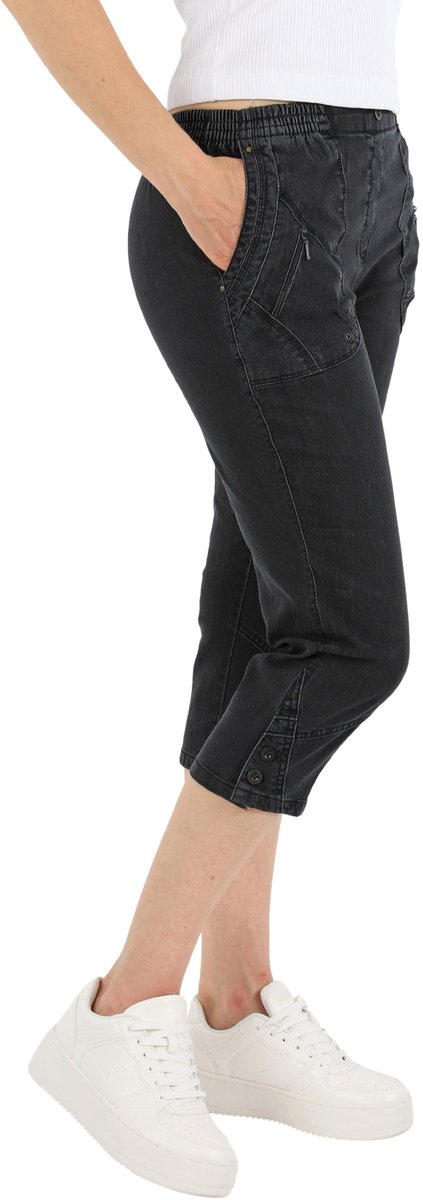 Jeansbroek cargo dames zomershorts kort 3/4 jeans broek