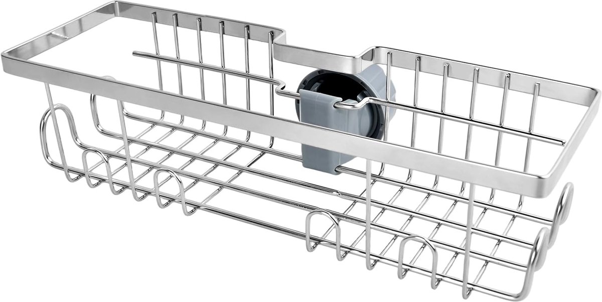Douche Caddy Plank zonder boren, roestvrijstalen badkamerplanken opslag voor shampoo douche opslag accessoires shampoohouder voor douche badkamer organizer (zilver)