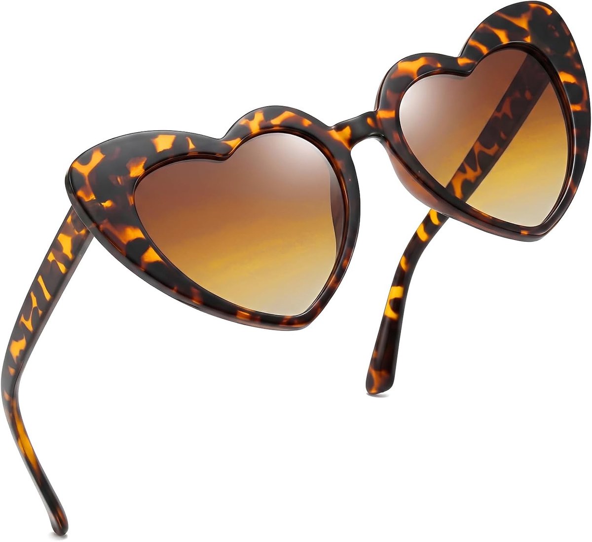Cat Eye zonnebril voor dames met luipaardmontuur en theeglazen, retro stijl met UV400-bescherming, perfect voor autorijden en reizen in de zon
