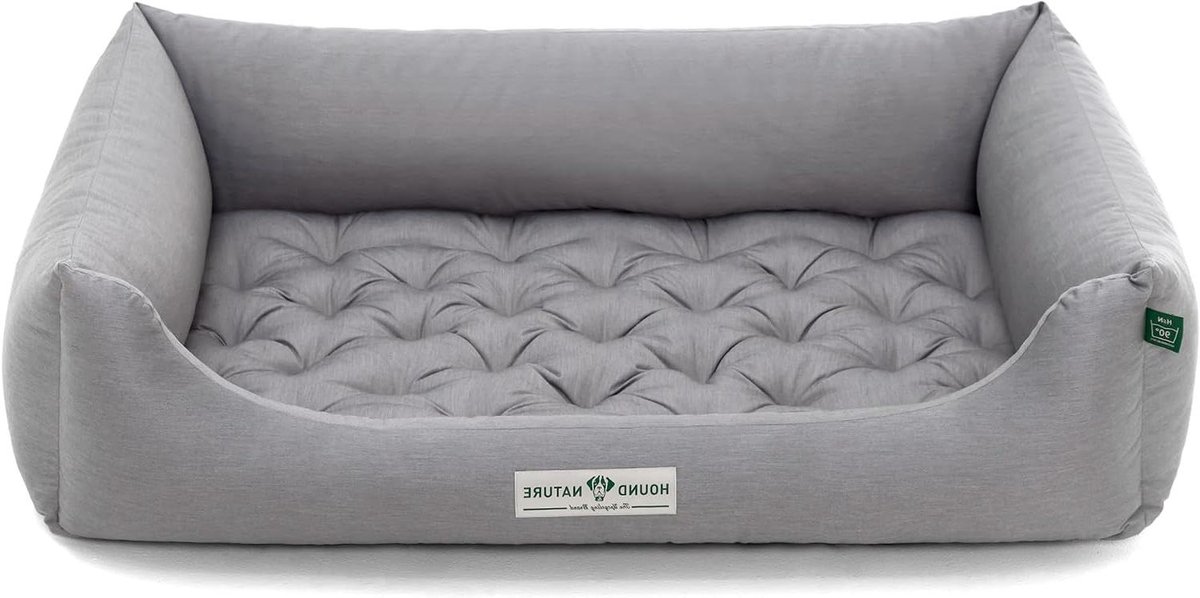 Hondenbed Orthopedisch – Ligkussen Hond – Comfort voor Hond – Wasbaar op 60°C – 105×75 cm – Lichtgrijs