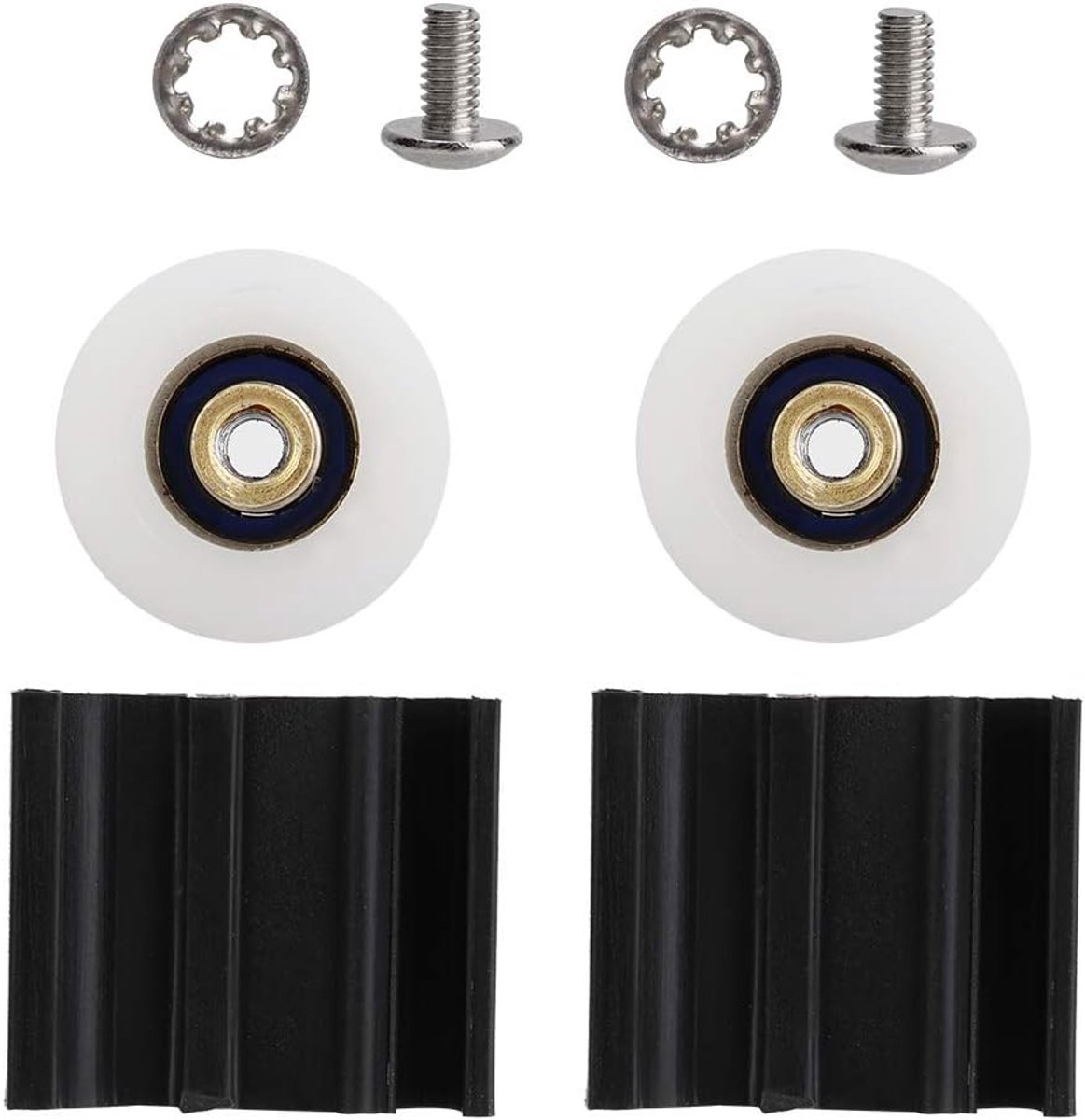 Zalen Kas Deur Wiel Vervanging Kits 22mm Kas Kas Kas Deur Hallen Wielen Schuifglazen Deur Gemakkelijk Deur Wielen