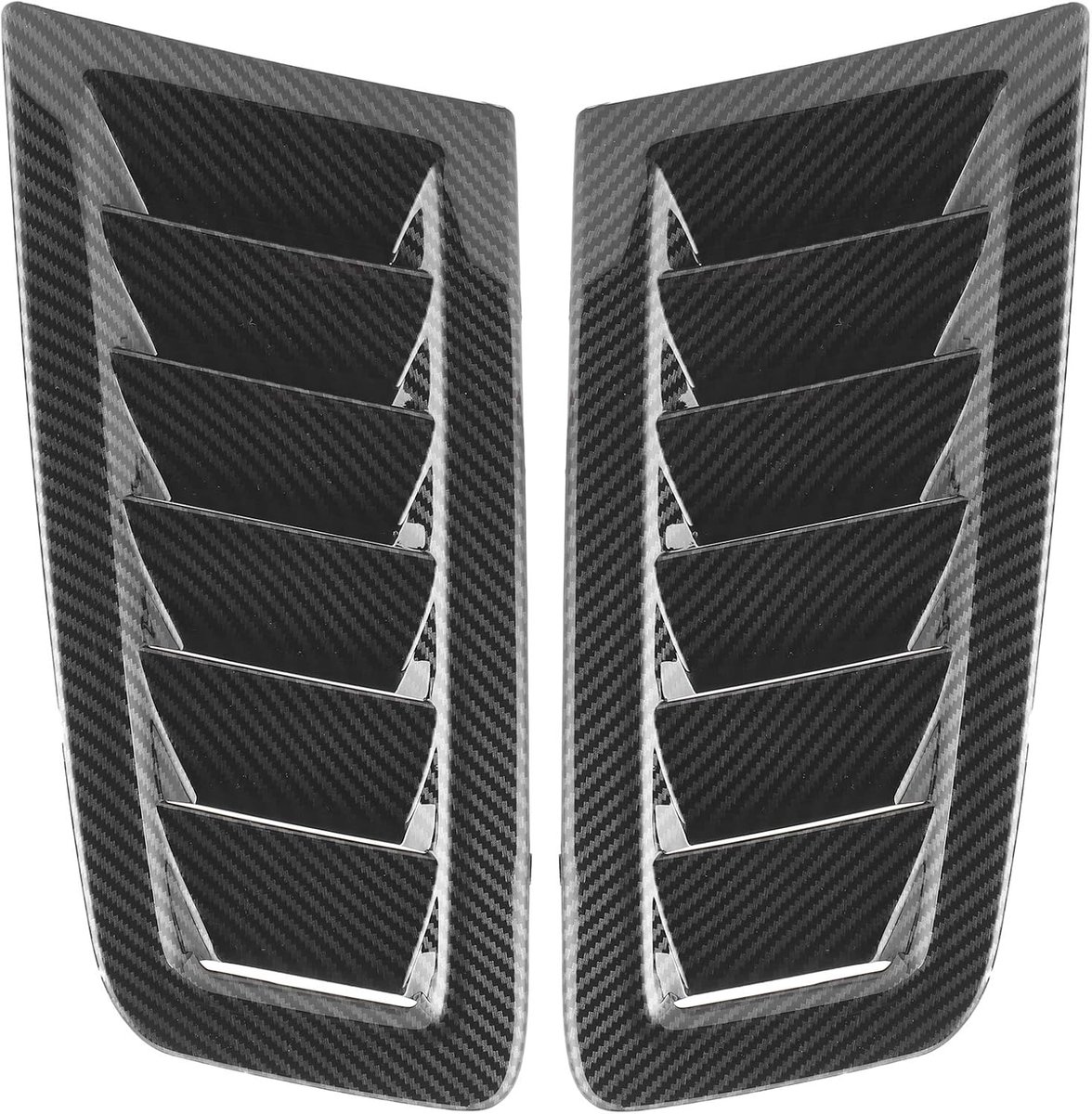 Ventilatieopeningen, 2 Stuks Universele Motorkap Ventilatieopeningen Motorkap Auto Exterieur Onderdelen Voor Luchtstroom Hood Vent Suv Hood Vent Auto Hood Vents Vervanging Voor(koolstofvezel)