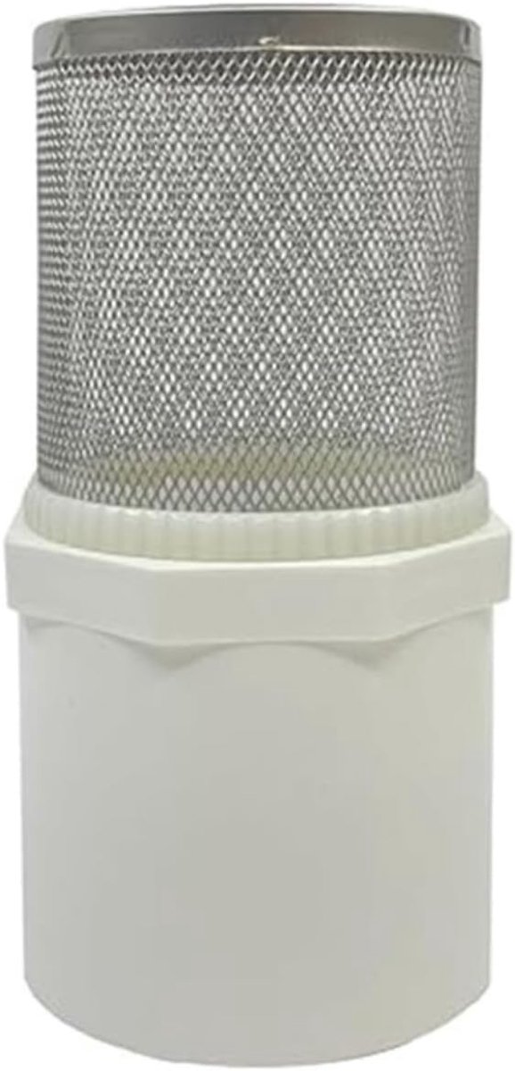PVC-gaasfilter voor beregeningsslang van 50 mm, aansluiting voor inlaat van tuinwaterpomp, roestvrijstalen filter