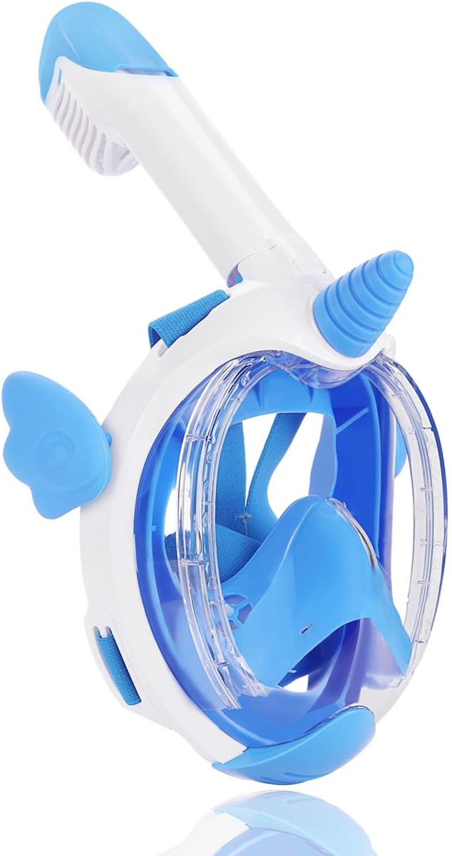 Duikmasker, snorkelmasker, volgelaatsmasker voor kinderen, 180 graden zicht duikmasker met panorama-volgelaatsdesign, duikbril voor kinderen