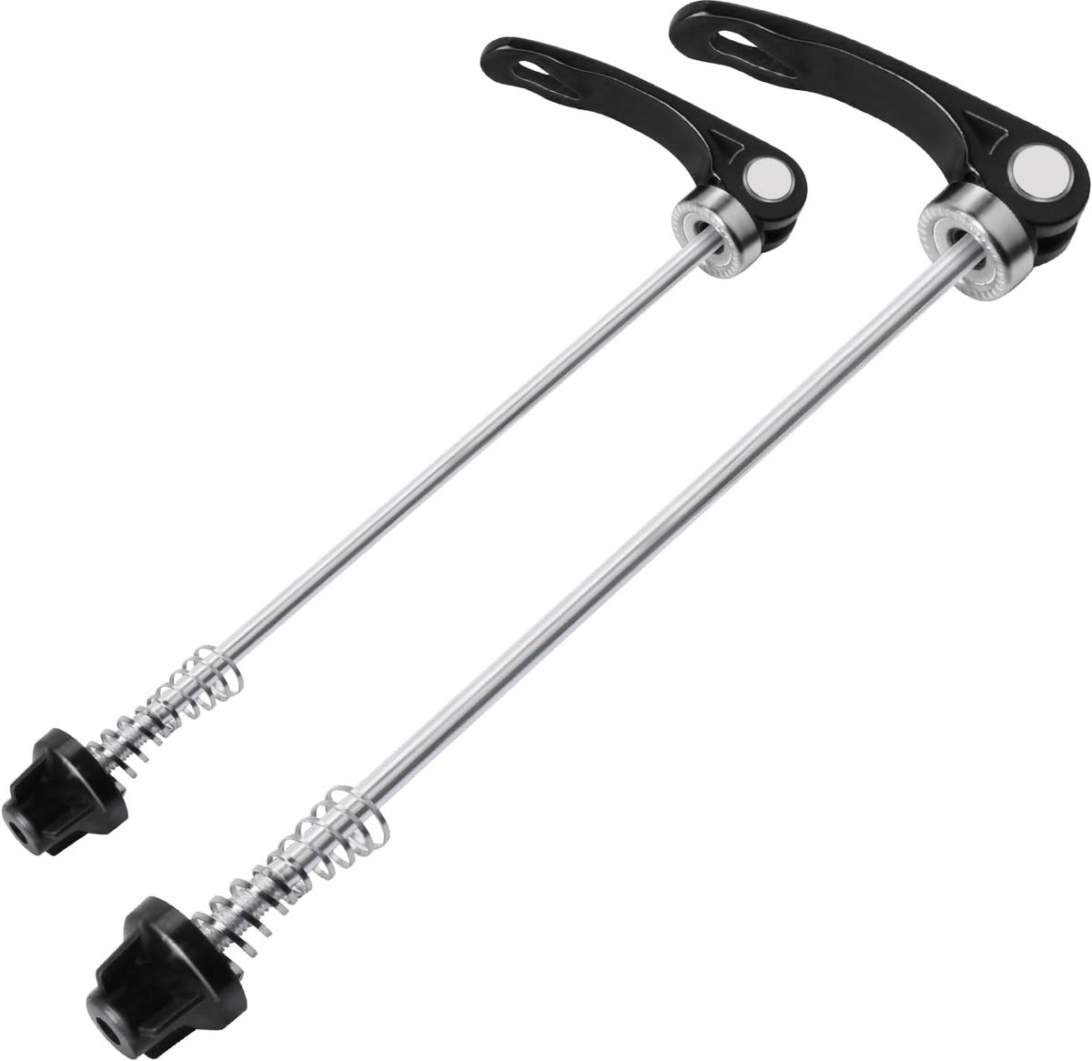 Snelspanners, 2 stuks, snelspanners, voor en achterwiel, snelspanners, Quick Release fietsassen, set, bicycle, Quick Release MTB, snelspanner voor racefiets/mountainbike